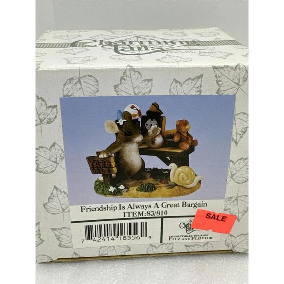Charming Tails Friendship Is Always A Great Bargain 83/810 Figurine Fitz & Floyd - Picture 1 of 4